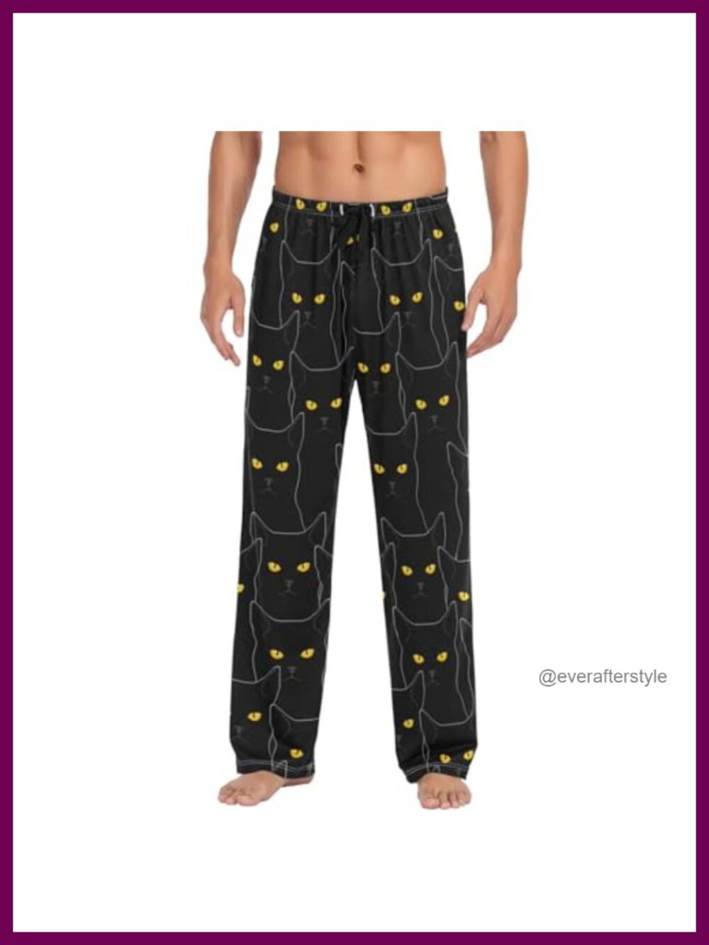 Mens Pajama Pants Super Soft Lounge Bottoms with Pockets Drawstring